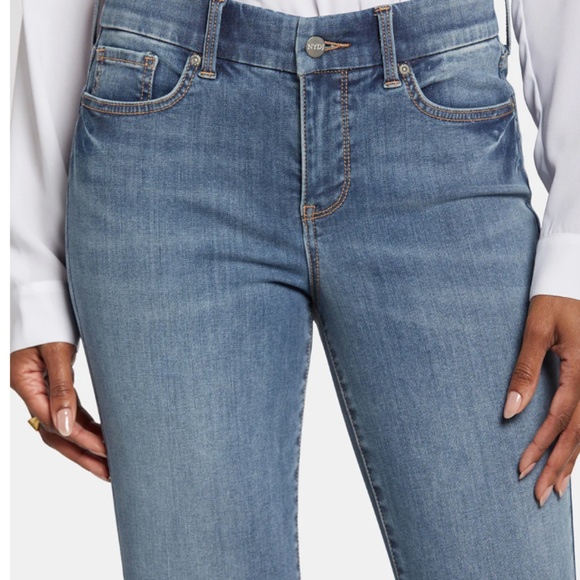 NYDJ Jeans Marilyn Straight Waist Match M Paddington Blue - So comfy! - Picture 7 of 8